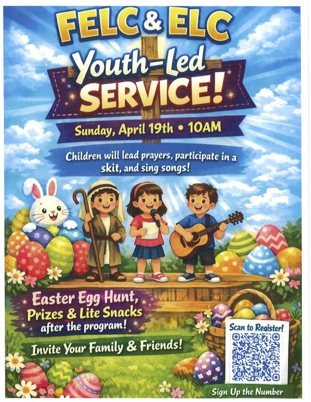 FELC & ELC Youth-Led Service poster